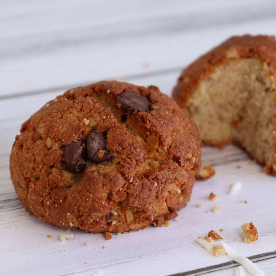 Galletas de Proteína con Almendra, Chispas de Cacao y Coco