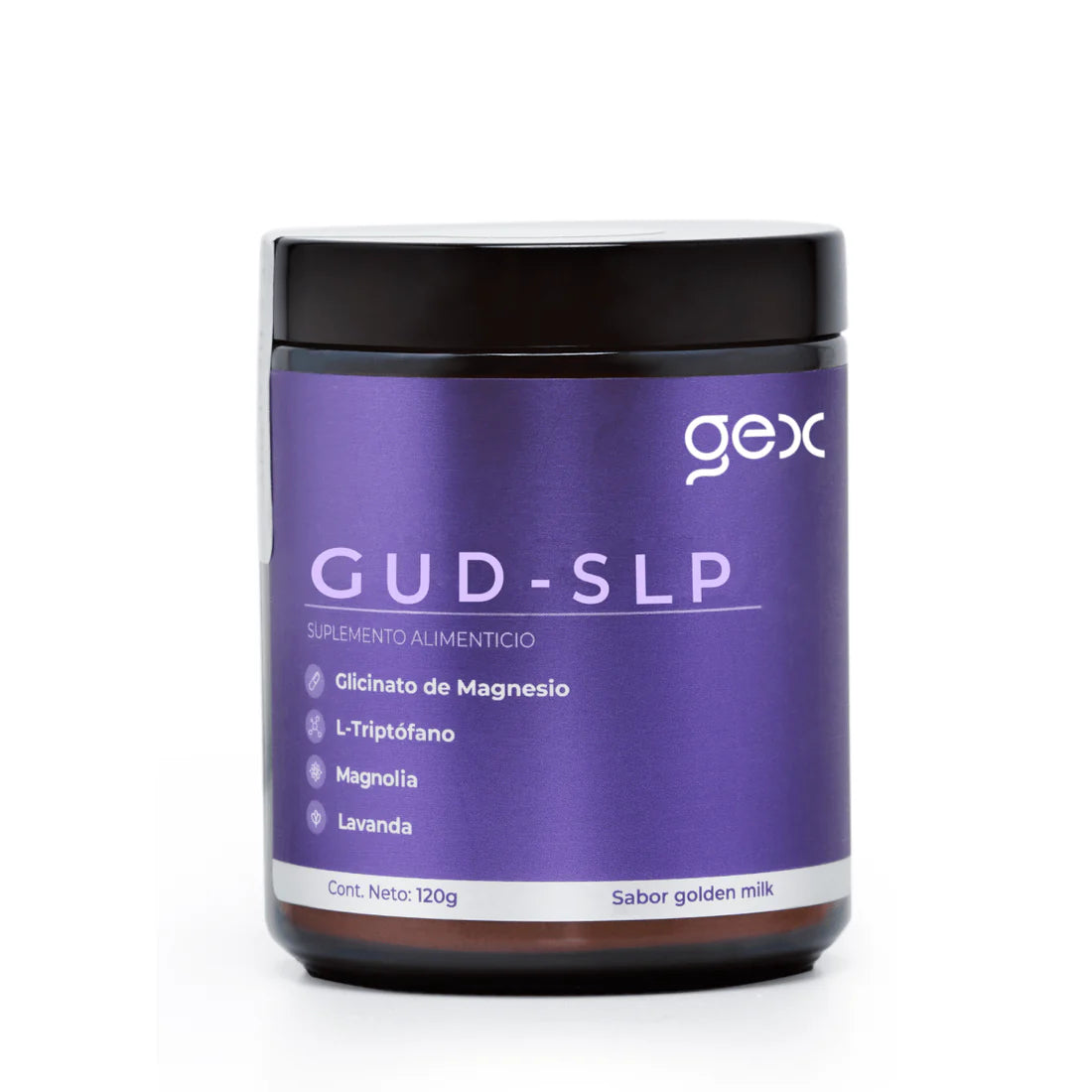 Gud SLP | Duerme Mejor| 30 porciones| Glicinato de Magnesio, Triptófano, Magnolia y Lavanda