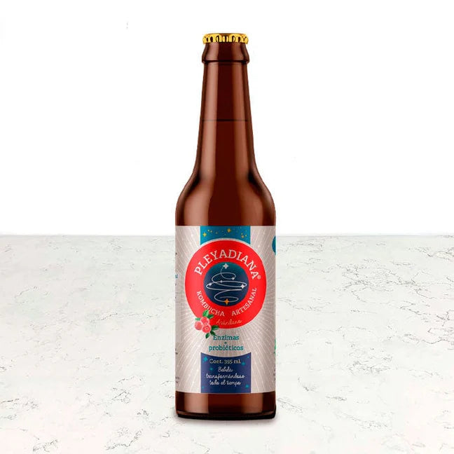 Kombucha de arándano 355ml Pleyadiana