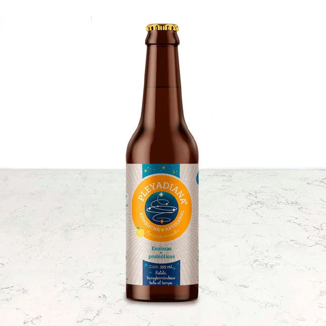 Kombucha de manzana 355ml Pleyadiana