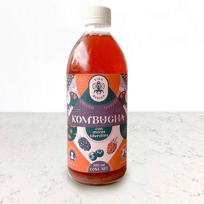 Kombucha sabor de moras silvestres 500ml Vida Bebida